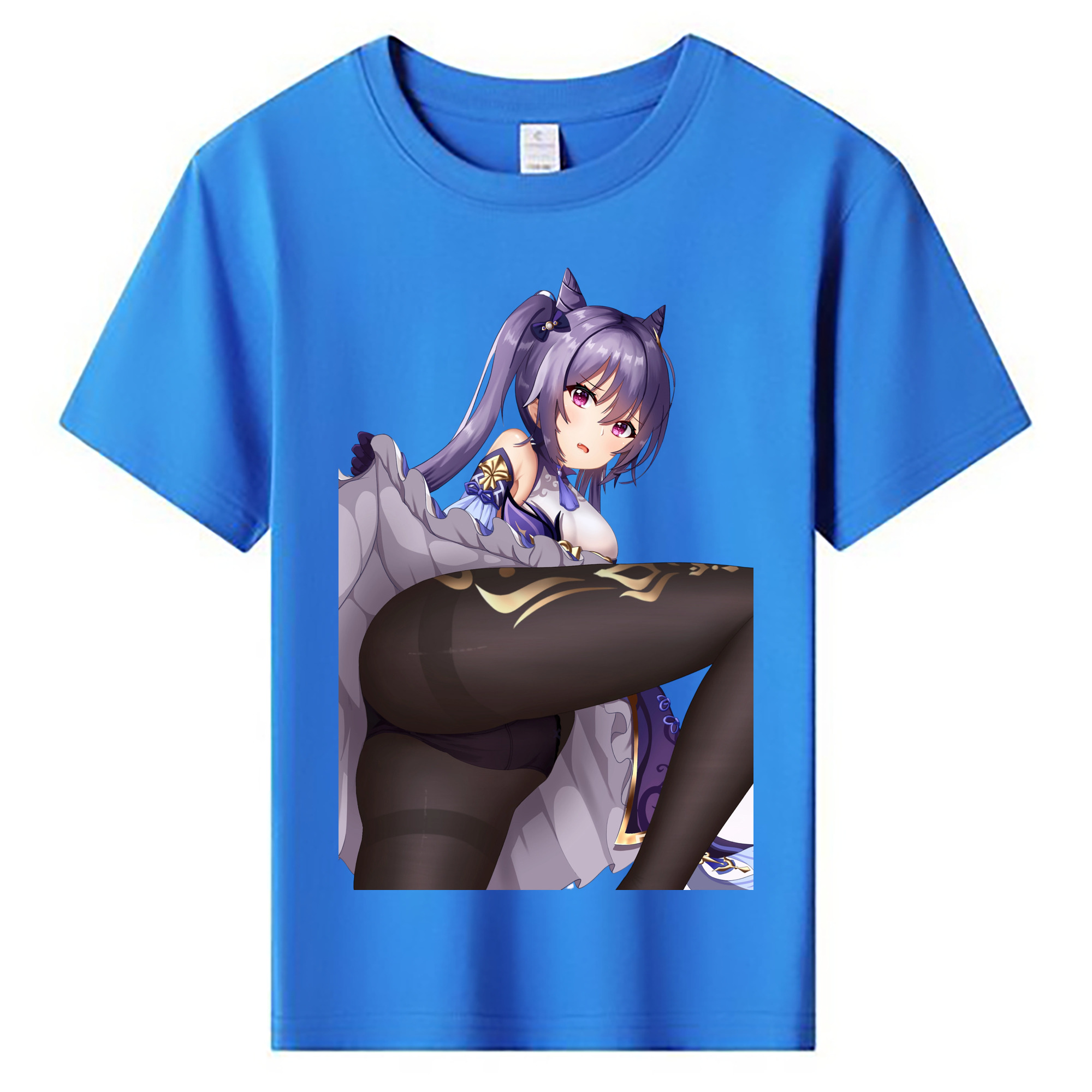 げんし神 刻晴 こくせい genshin Kokusei 綿100％キッズTシャツ（フロントプリント）